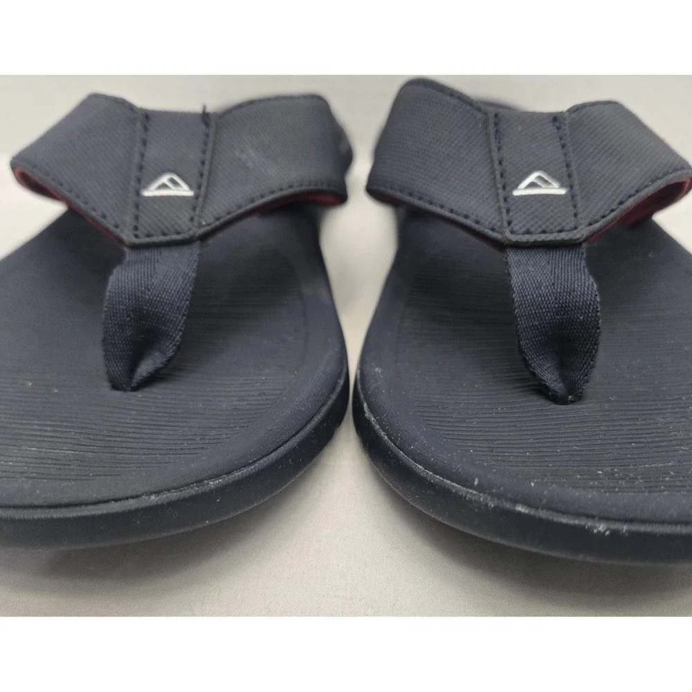 Reef Men's Santa Ana Flip Flops Navy Blue Water-Friendly Comfort Sandals Size 9